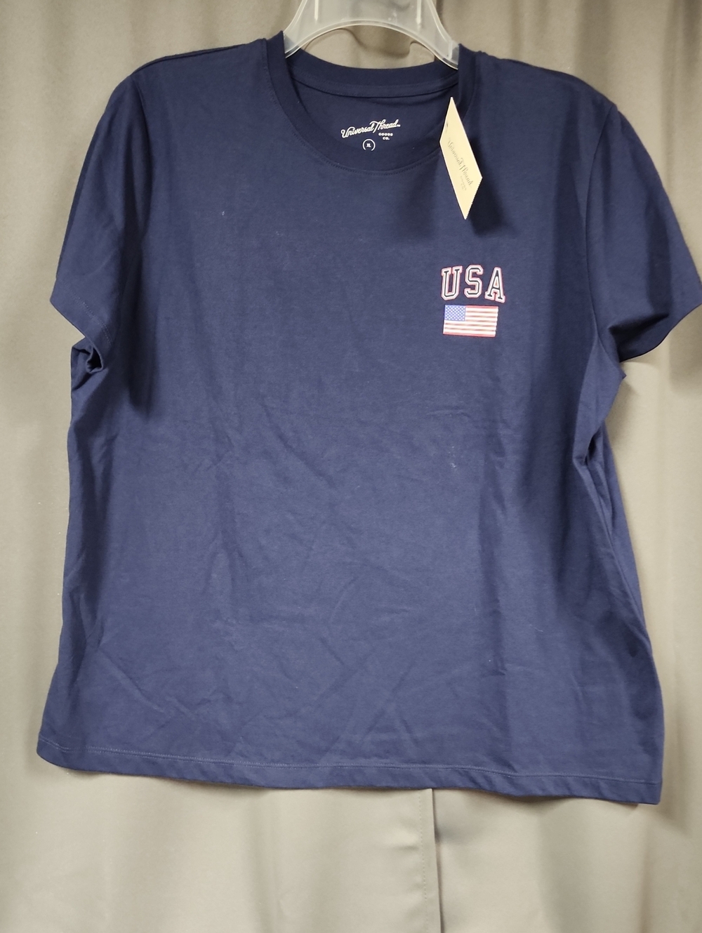 Universal Thread Navy USA Flag Short Sleeve Tee